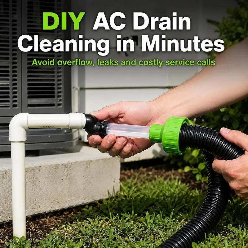 Universal AC Drain Line Cleaner Adapter