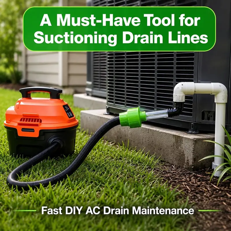 Universal AC Drain Line Cleaner Adapter