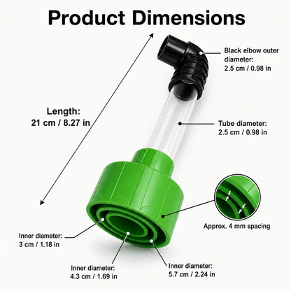Universal AC Drain Line Cleaner Adapter