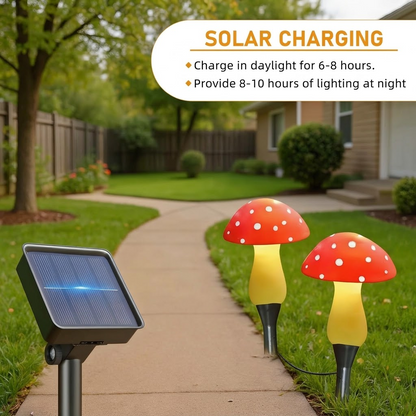 Solar Mushroom Garden Lights