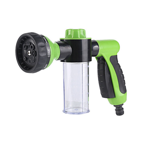 8 Pattern Garden Hose Foam Sprayer with Soap Dispenser Bottle