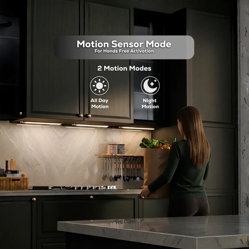 Magnetic Stick-On Motion Sensor Night Light (Rechargeable)