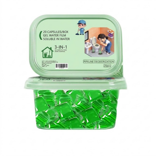 Water-Soluble Drain Deodorizing Gel Pods – Sewer Pipe Odor Neutralizer