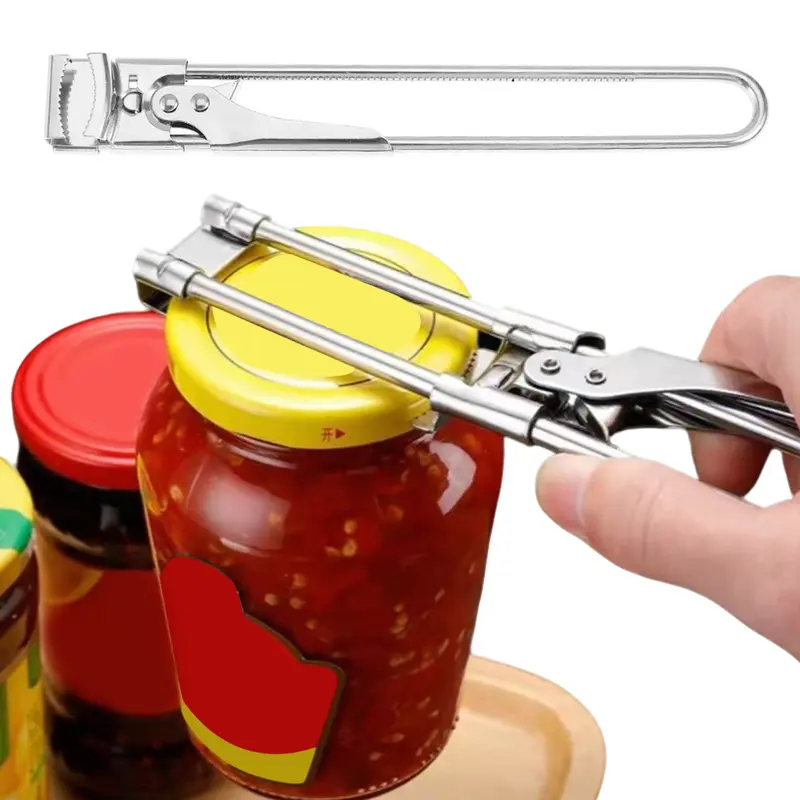 Stainless Steel Rotary Jar & Bottle Opener Tool