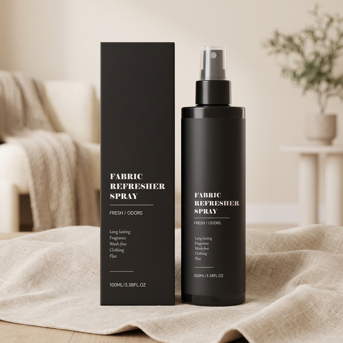 Versatile Fabric Care Spray - Portable Fine Mist Linen Refresher