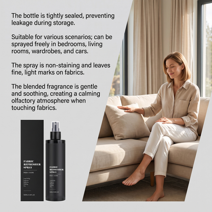 Versatile Fabric Care Spray - Portable Fine Mist Linen Refresher
